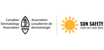 Canadian Dermatology Association and Sun Awareness Month logo
